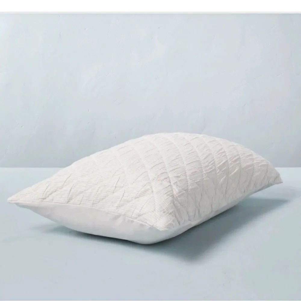 2-Hearth & Hand with Magnolia - King Diamond‎ Stripe Matelasse Pillow Shams